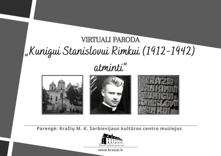 Read more about the article Virtuali paroda „Kunigui Stanislovui Rimkui (1912-1942) atminti“